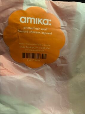 amika Pink Printed Hair Scarf